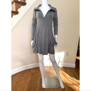 Kensie Long Sleeve Sweater Dress Mid Length with Pockets